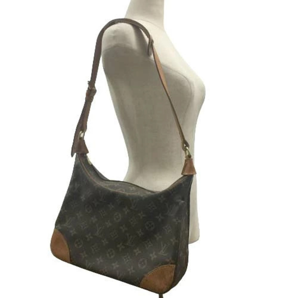 Louis Vuitton Bag Strap Brown Shoulder Monogram Leather Boulogne